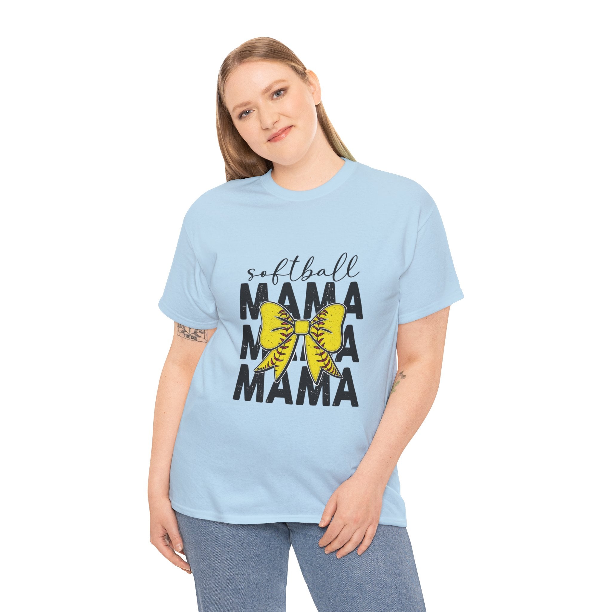 Softball Mama T-Shirt – Yellow Glove Mom Tee