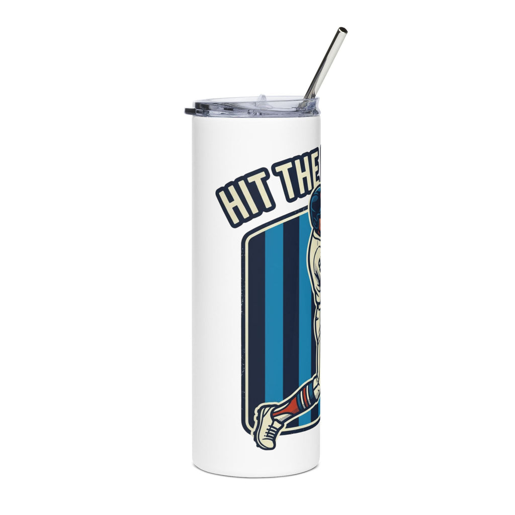 Baseball Player 20oz Stainless Steel Tumbler – 'Hit the Danger Zone' Travel Cup