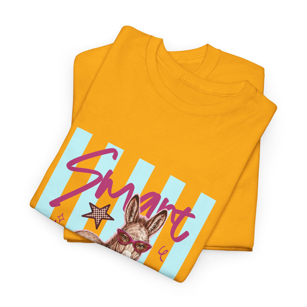 Donkey 'Smart' Graphic Tee — Cute Retro Animal Shirt
