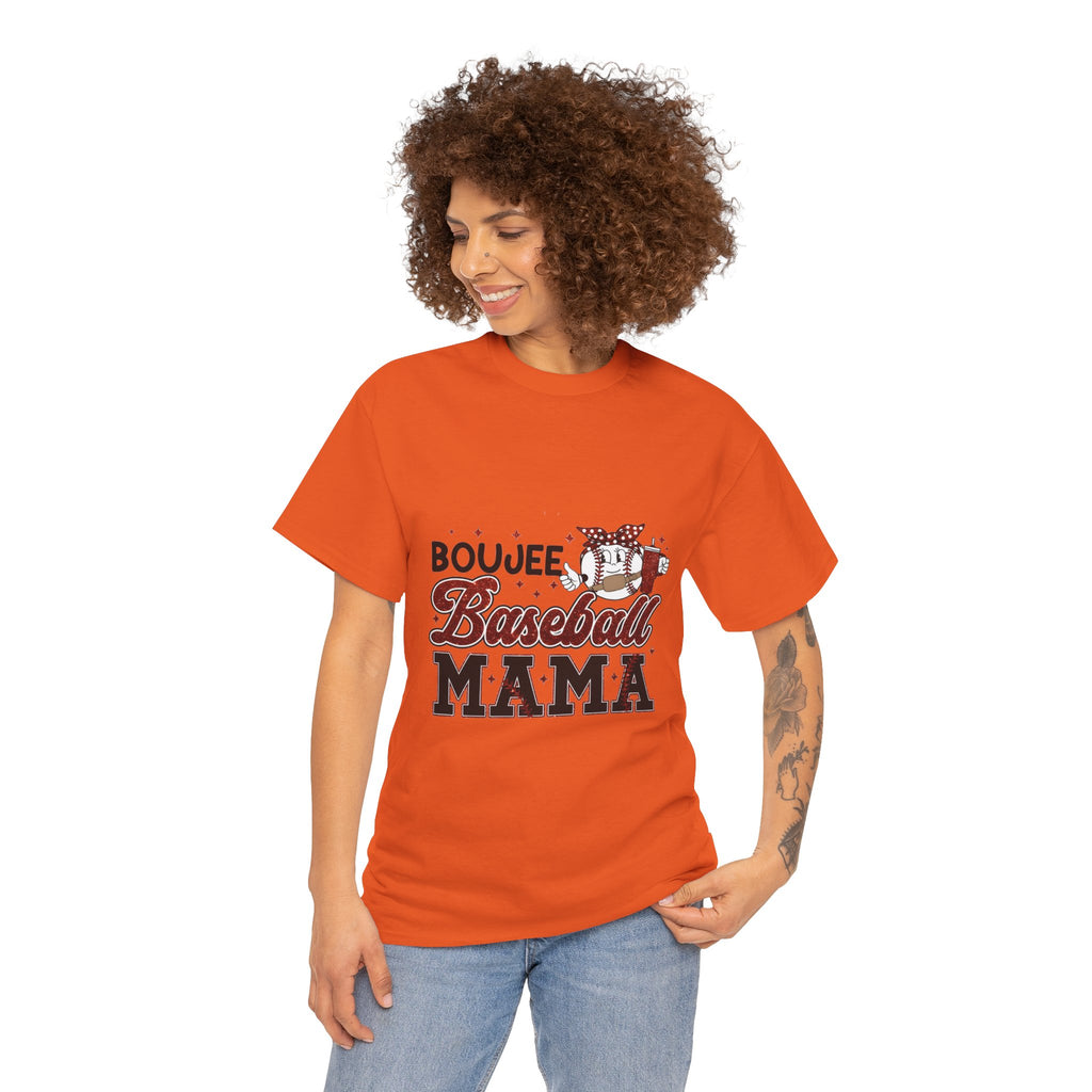 Boujee Baseball Mama T-Shirt – Cute Mom Graphic Tee for Baseball Moms