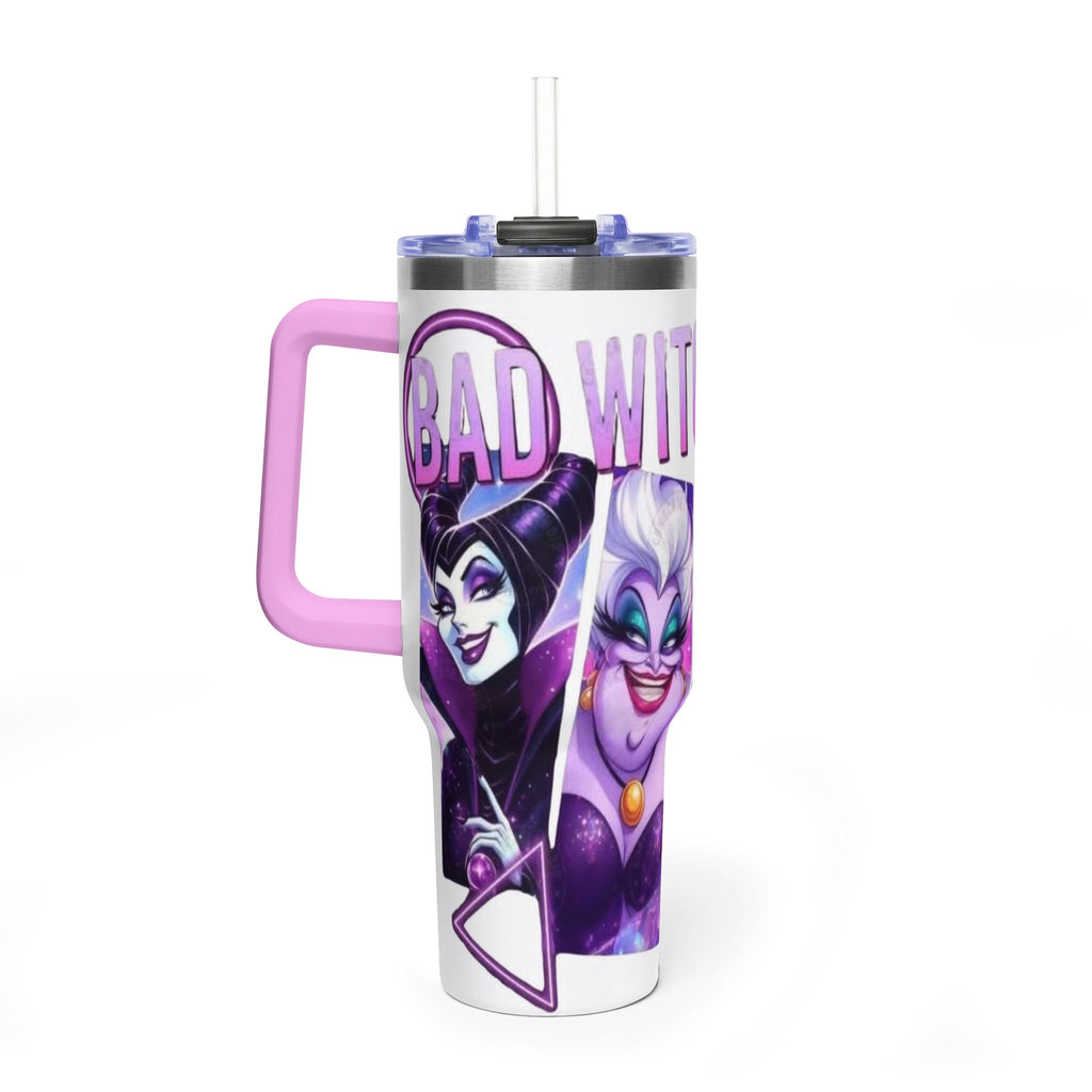 Tumbler — 'Bad Witches' 40oz Vacuum Thermal Tumbler (Evil Queen & Sea Witch)