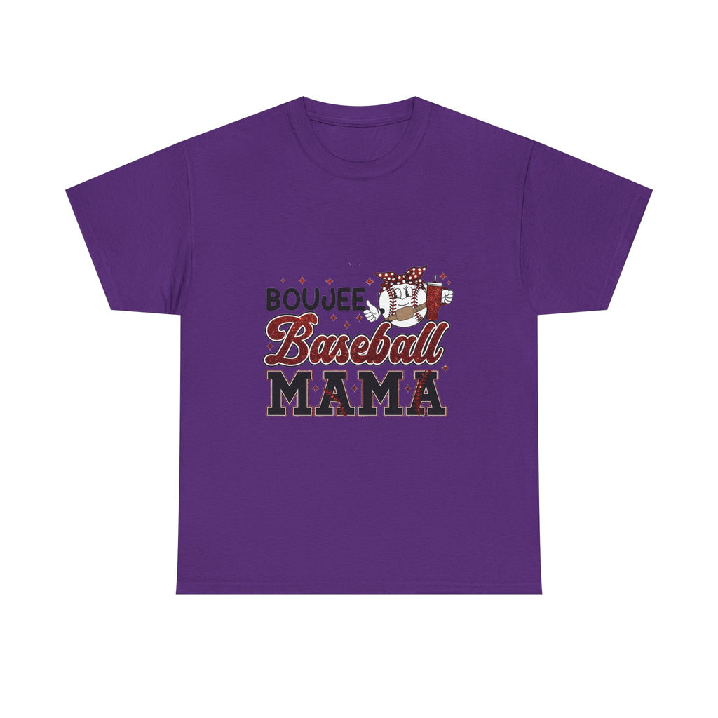 Boujee Baseball Mama T-Shirt – Cute Mom Graphic Tee for Baseball Moms