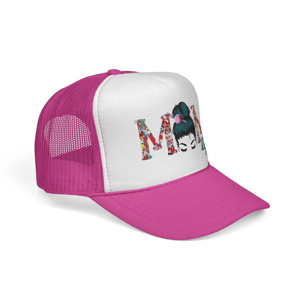 Mom Life Trucker Cap | Floral Mom Graphic Trucker Hat
