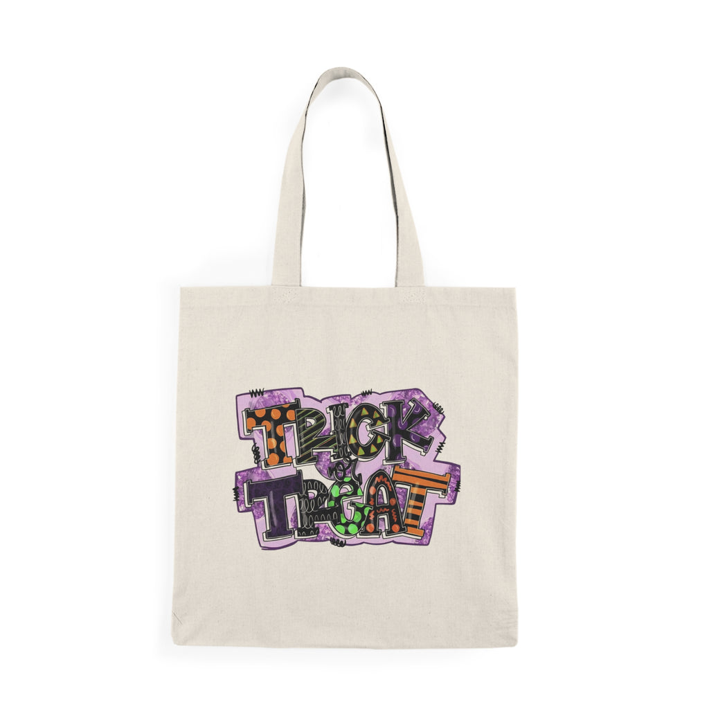 Trick or Treat Halloween Tote Bag — Graffiti Candy Design