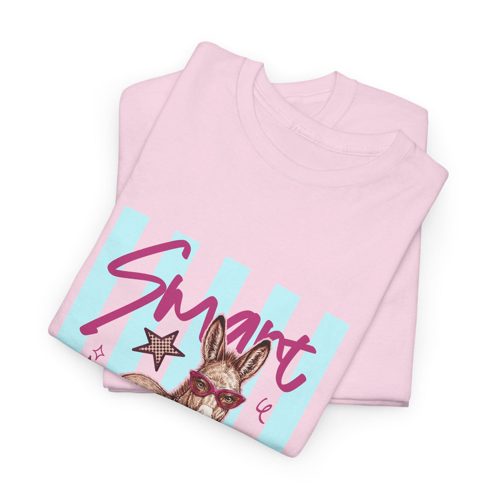 Donkey 'Smart' Graphic Tee — Cute Retro Animal Shirt