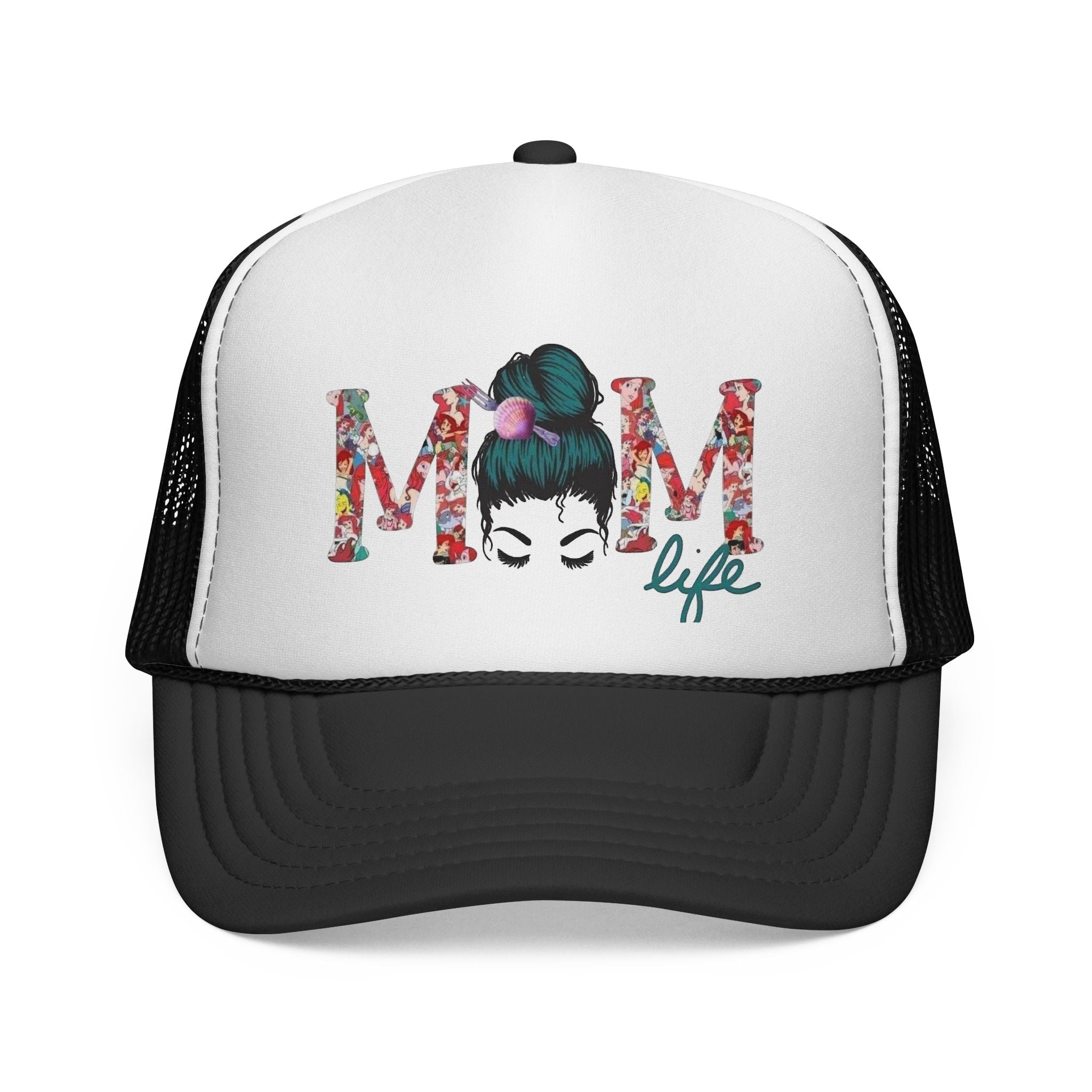 Mom Life Trucker Cap | Floral Mom Graphic Trucker Hat