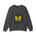 Softball Mama Crewneck Sweatshirt - Yellow Bow Softball Mom Pullover