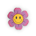 Smiley Flower Shaped Pillow — Cute Tie-Dye Floral Cushion