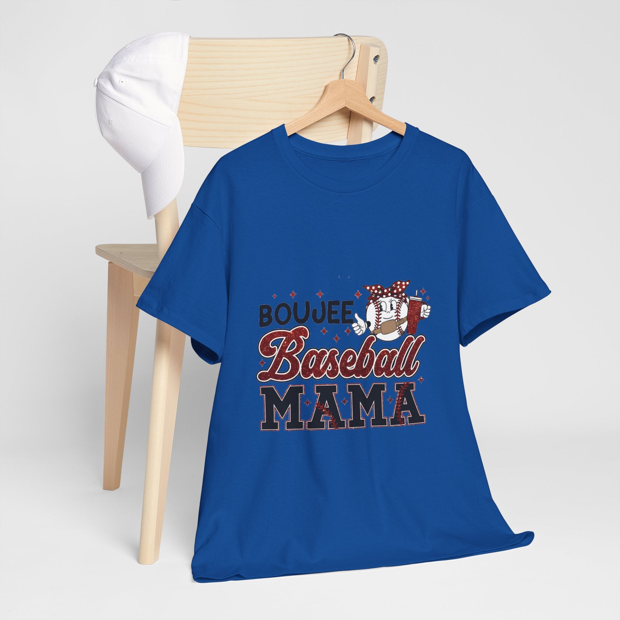 Boujee Baseball Mama T-Shirt – Cute Mom Graphic Tee for Baseball Moms