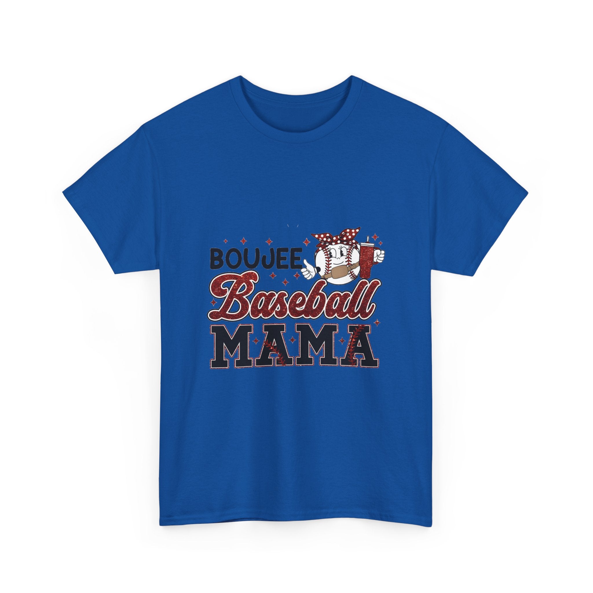 Boujee Baseball Mama T-Shirt – Cute Mom Graphic Tee for Baseball Moms