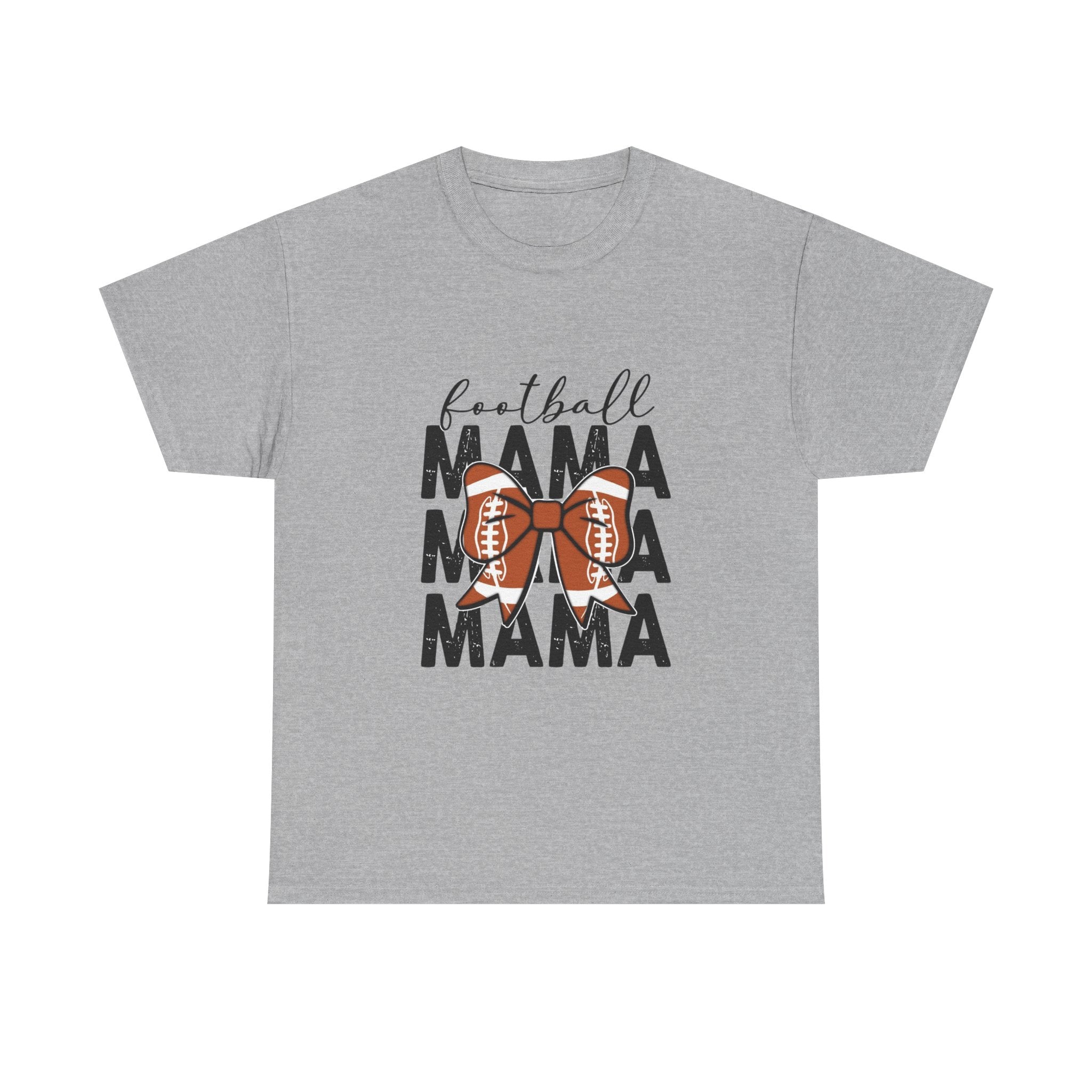 Football Mama T-Shirt — Cute Mom Football Tee with Bow