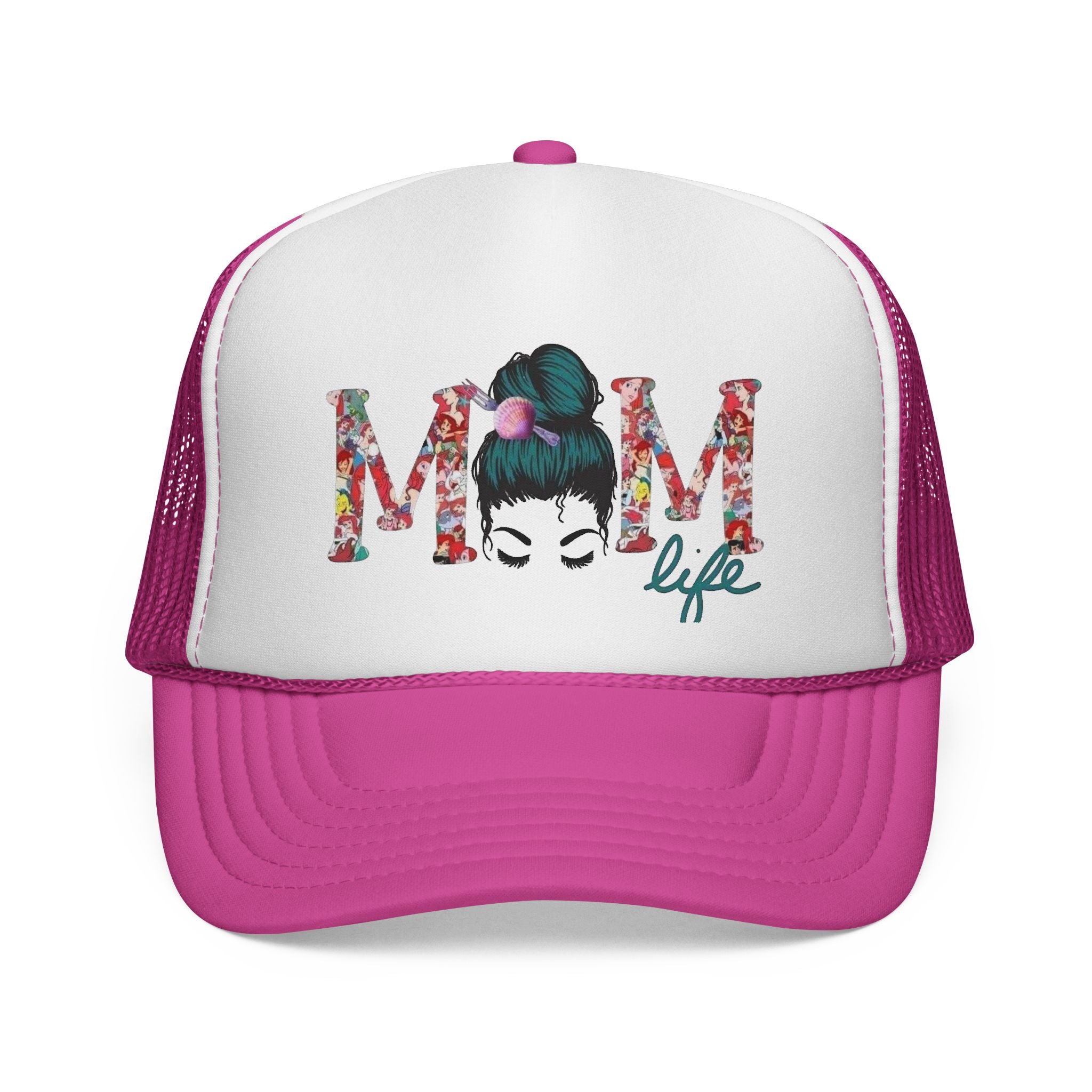 Mom Life Trucker Cap | Floral Mom Graphic Trucker Hat