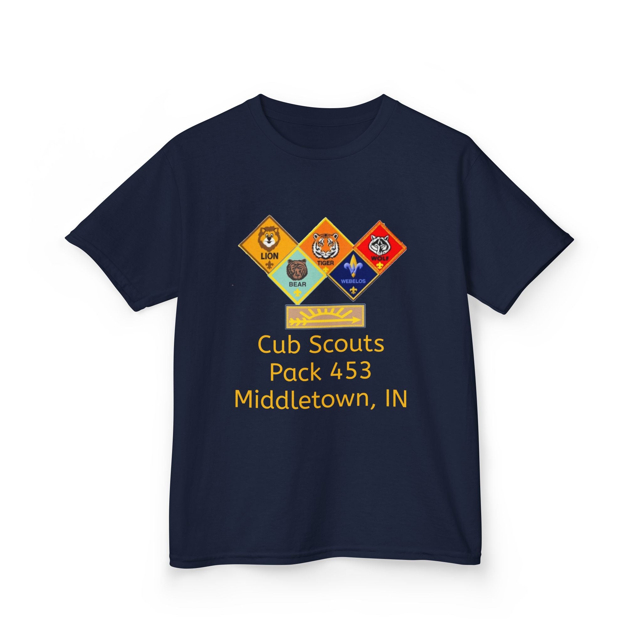 Kids Cub Scouts Pack 453 Middletown, IN Kids T‑Shirt — 'A Scout Is' Scout Motto Tee