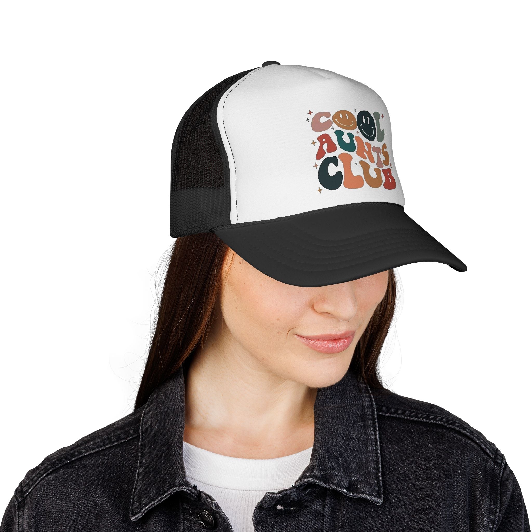 Cool Aunts Club Trucker Cap | Retro Typography Dad Hat