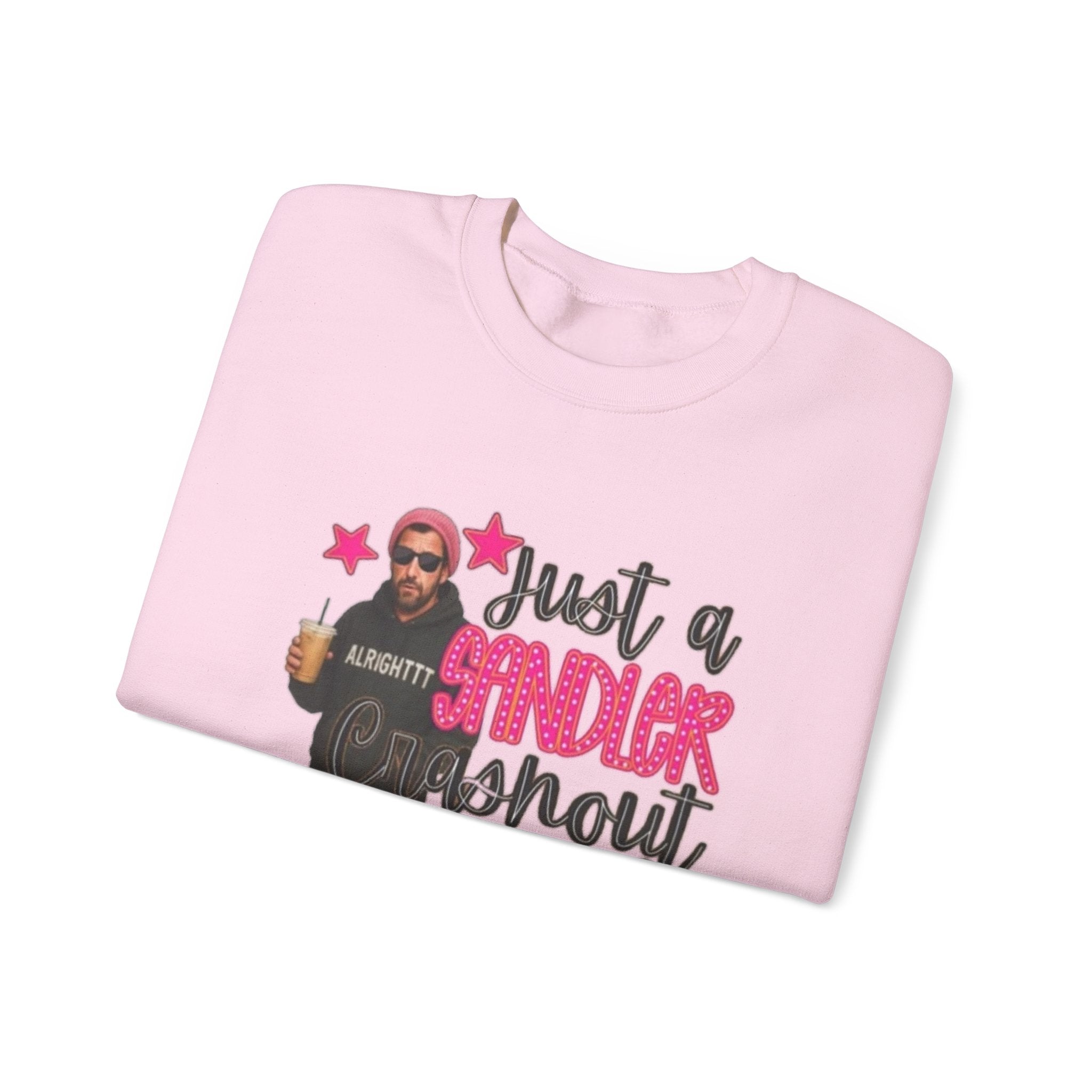 Crewneck Sweatshirt — “Just a Tinder Swipe Away Type of Mom” Funny Mom Graphic