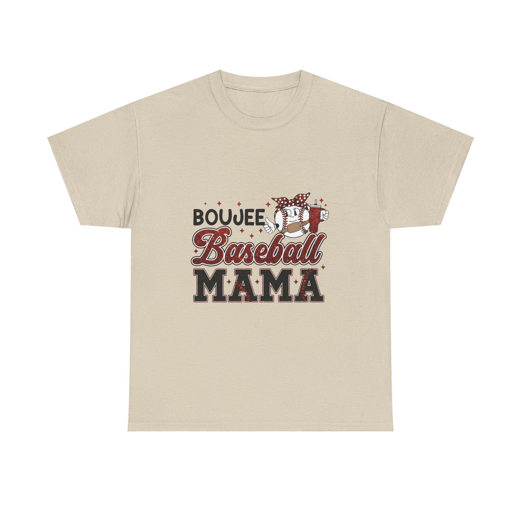 Boujee Baseball Mama T-Shirt – Cute Mom Graphic Tee for Baseball Moms