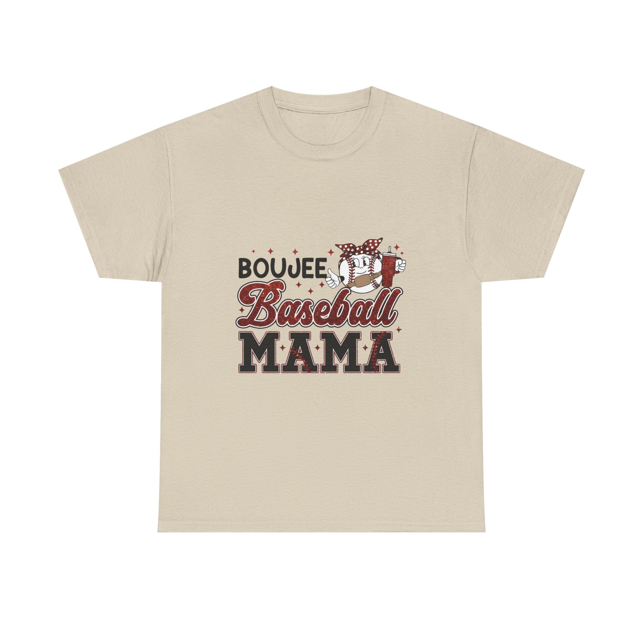 Boujee Baseball Mama T-Shirt – Cute Mom Graphic Tee for Baseball Moms