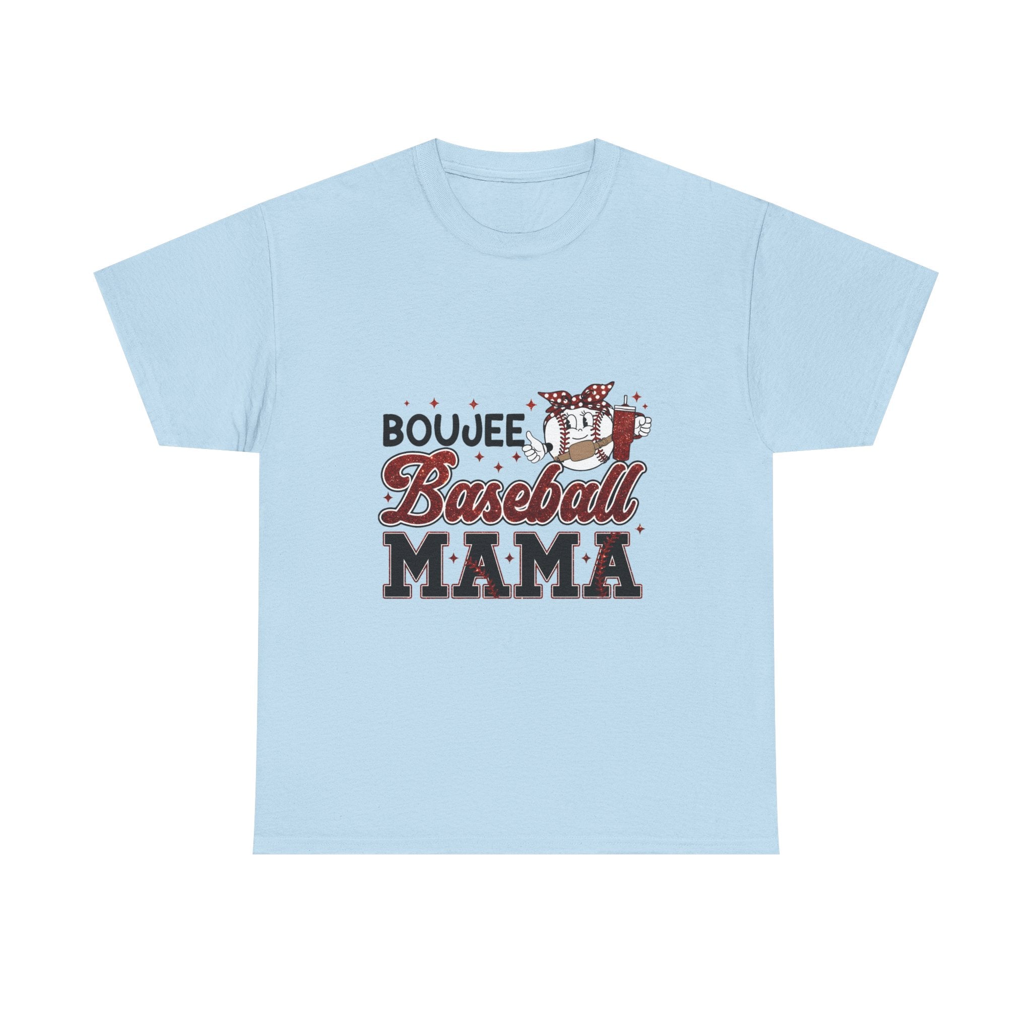 Boujee Baseball Mama T-Shirt – Cute Mom Graphic Tee for Baseball Moms