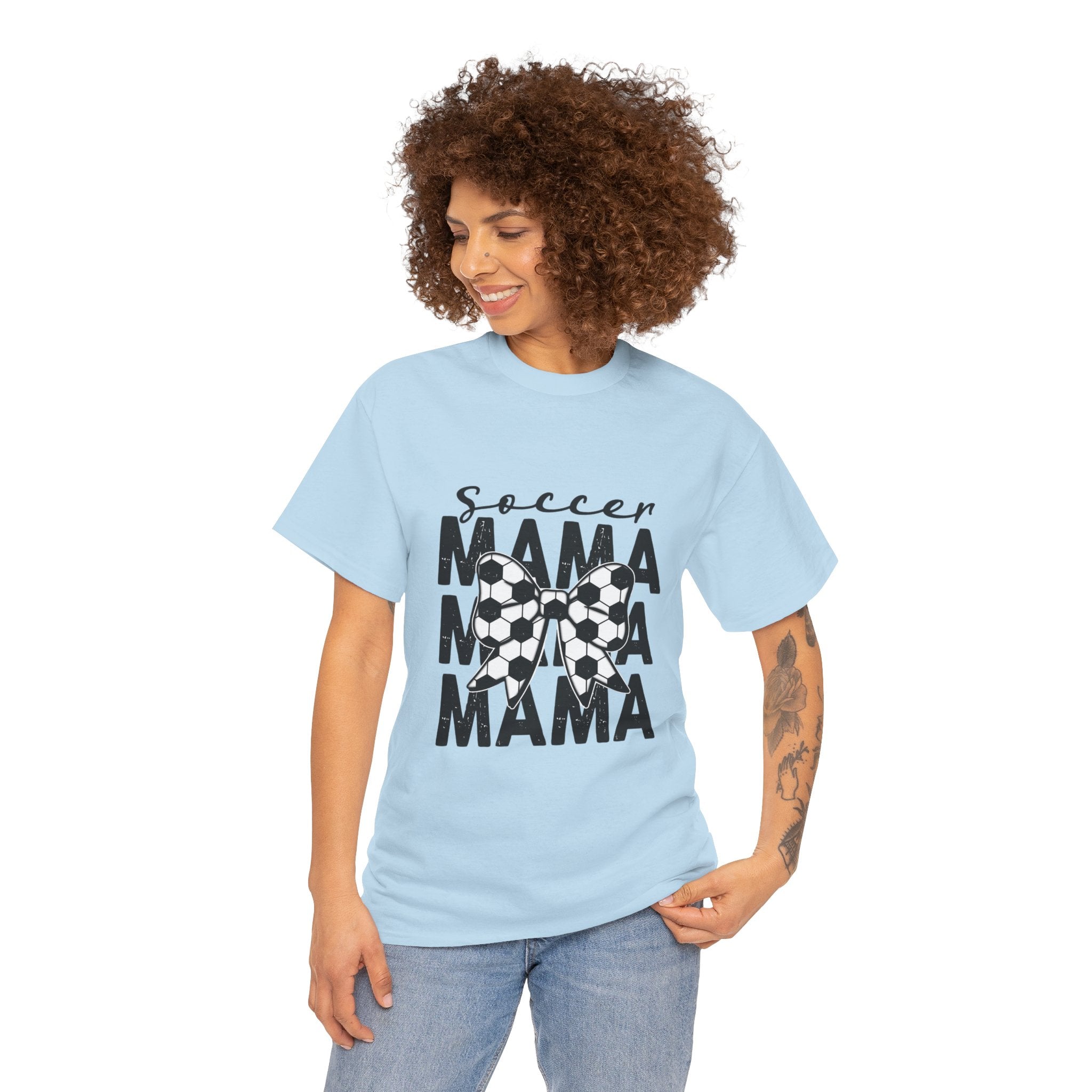 Soccer Mama Tee – Graphic Soccer Ball Mom Shirt