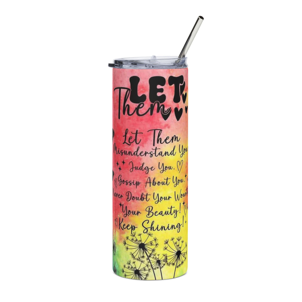 20oz Stainless Tumbler – Highland Cow “We Listen, We Don’t” Insulated Travel Cup