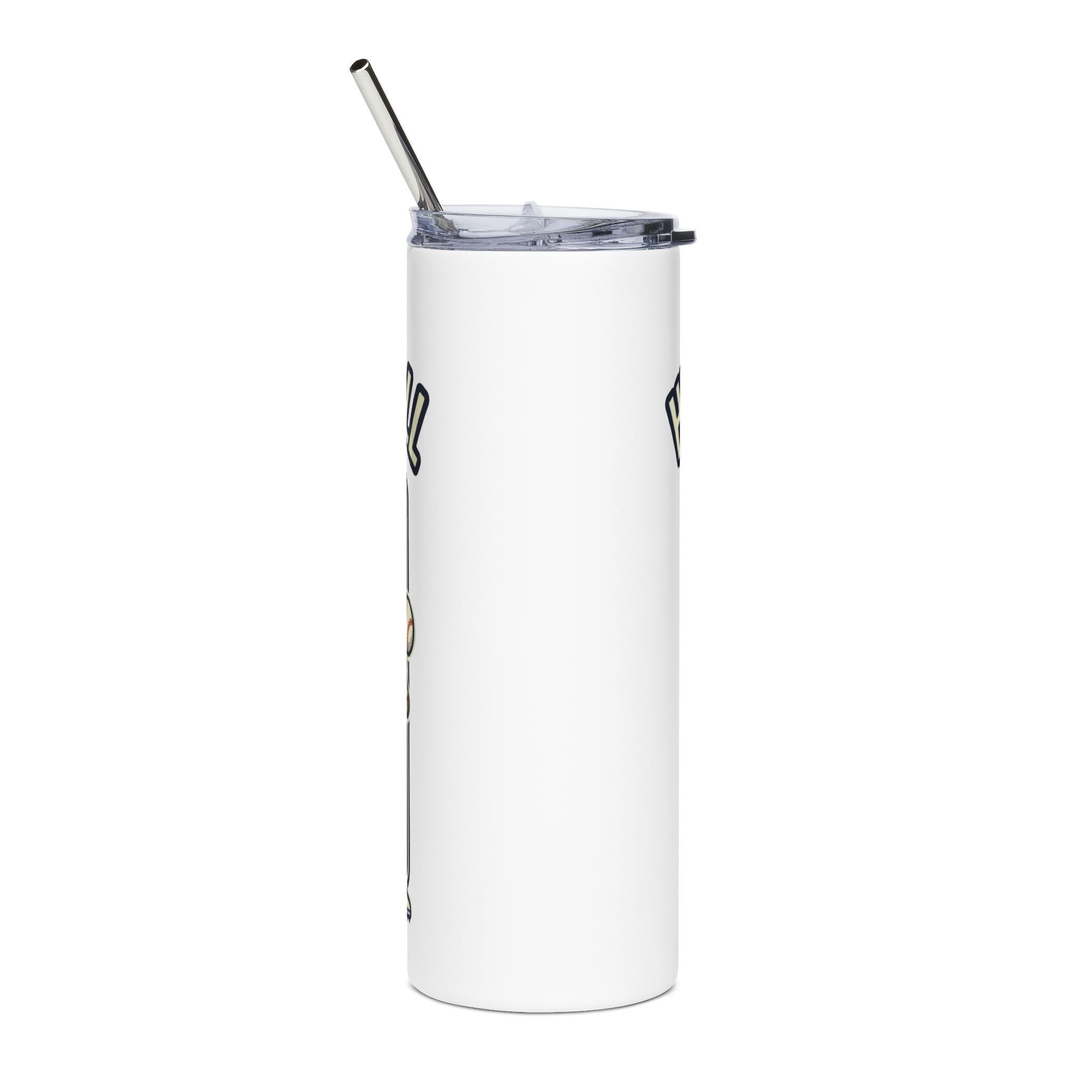 Baseball Player 20oz Stainless Steel Tumbler – 'Hit the Danger Zone' Travel Cup
