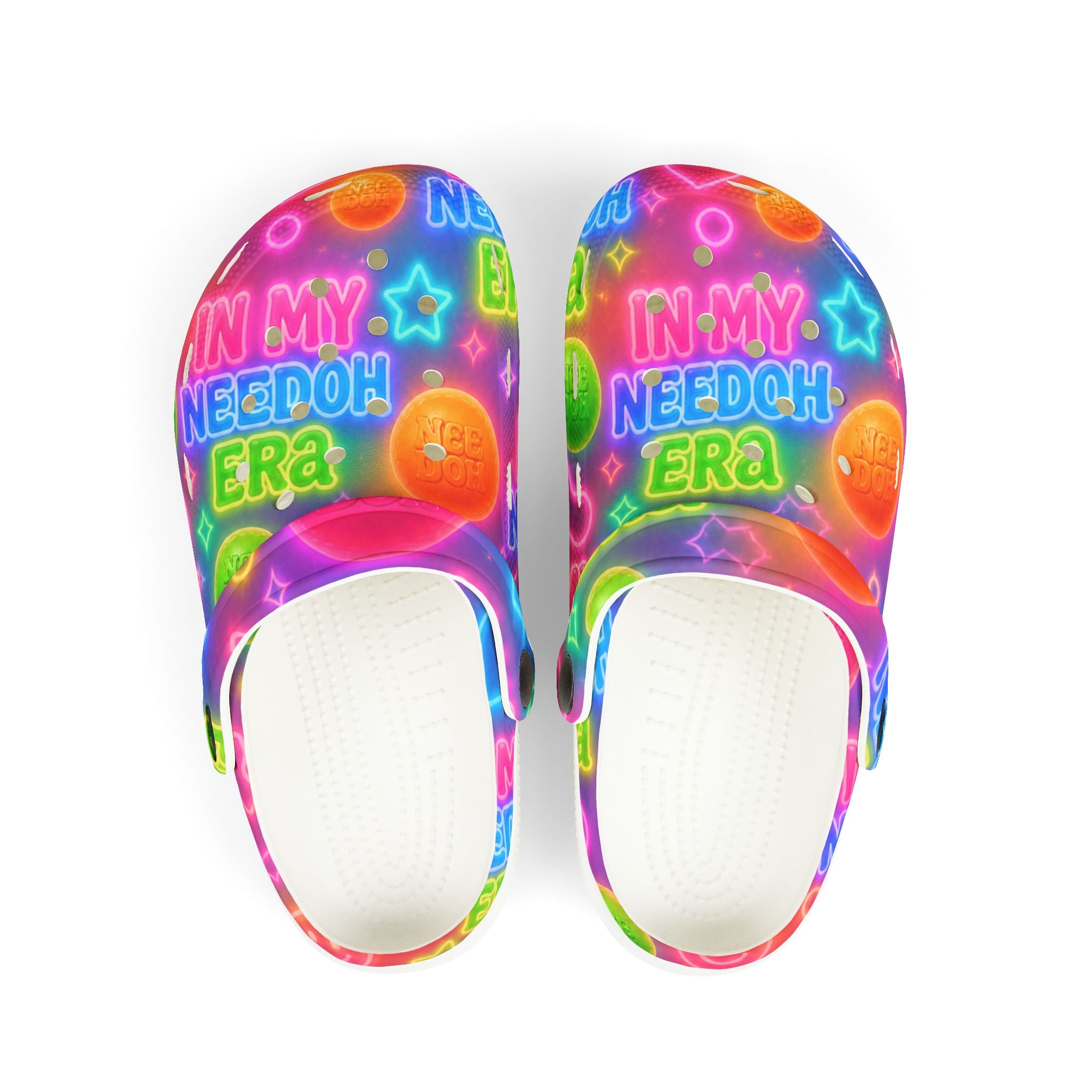 Bright, playful EVA foam clogs designed for kids