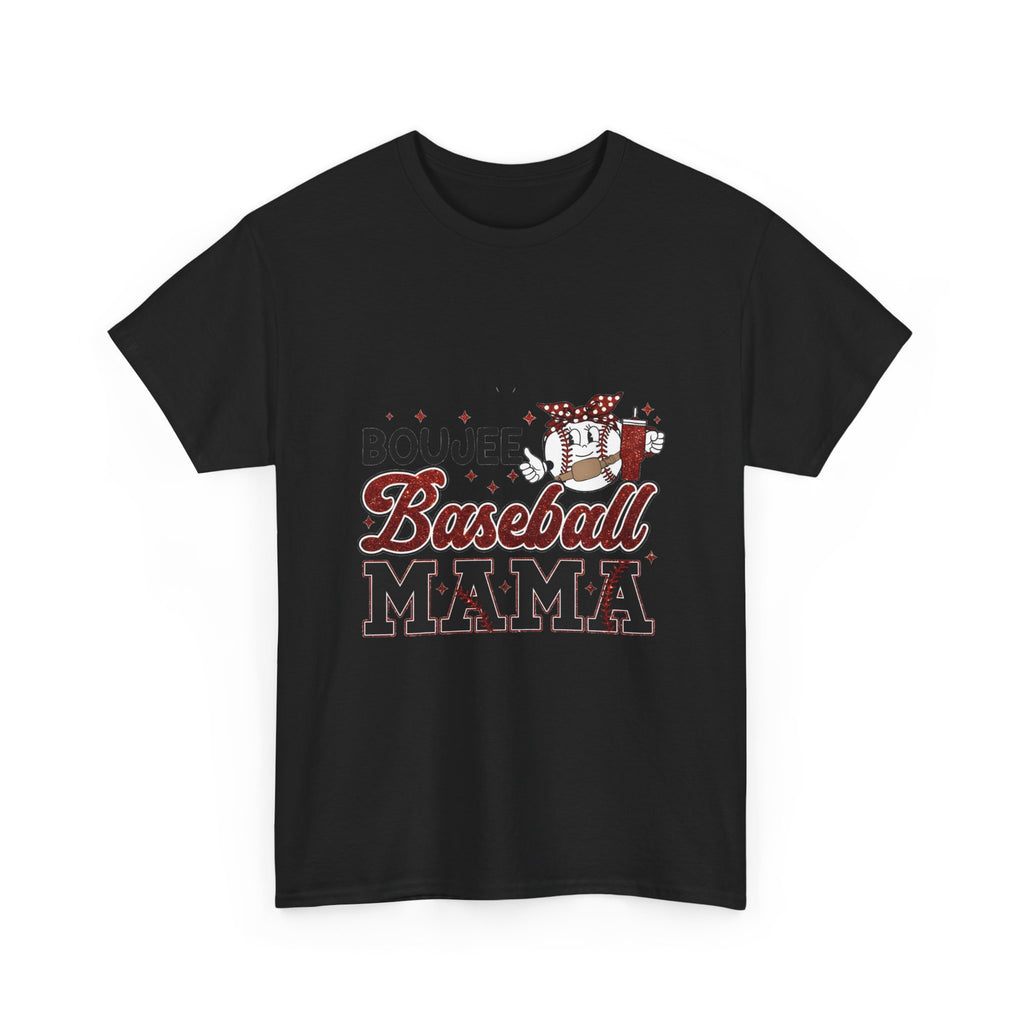 Boujee Baseball Mama T-Shirt – Cute Mom Graphic Tee for Baseball Moms