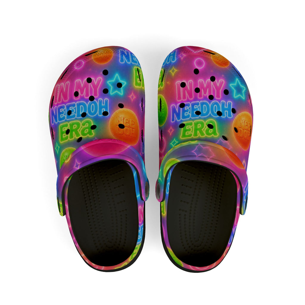 Bright, playful EVA foam clogs designed for kids