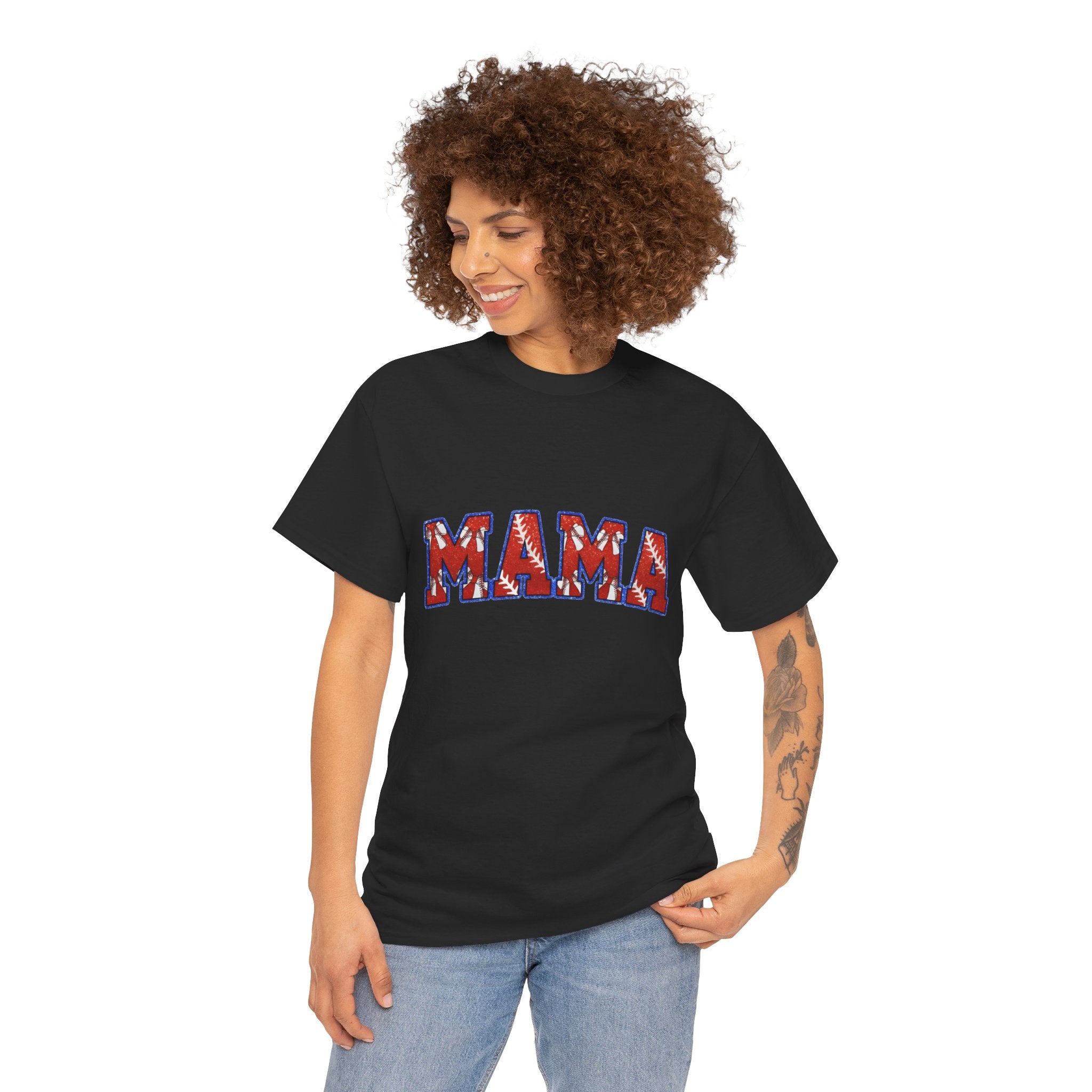 Mama Floral Arch T-Shirt — Mother's Day Casual Graphic Tee