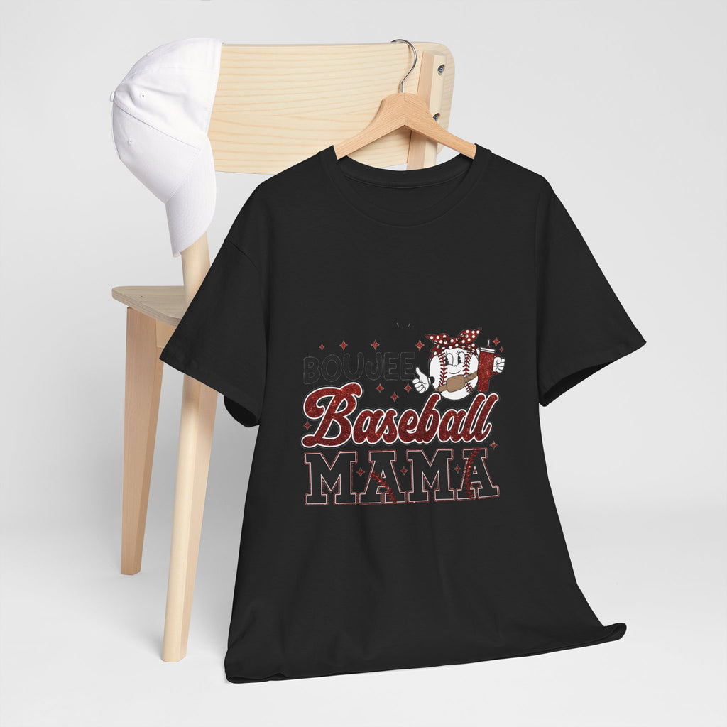 Boujee Baseball Mama T-Shirt – Cute Mom Graphic Tee for Baseball Moms
