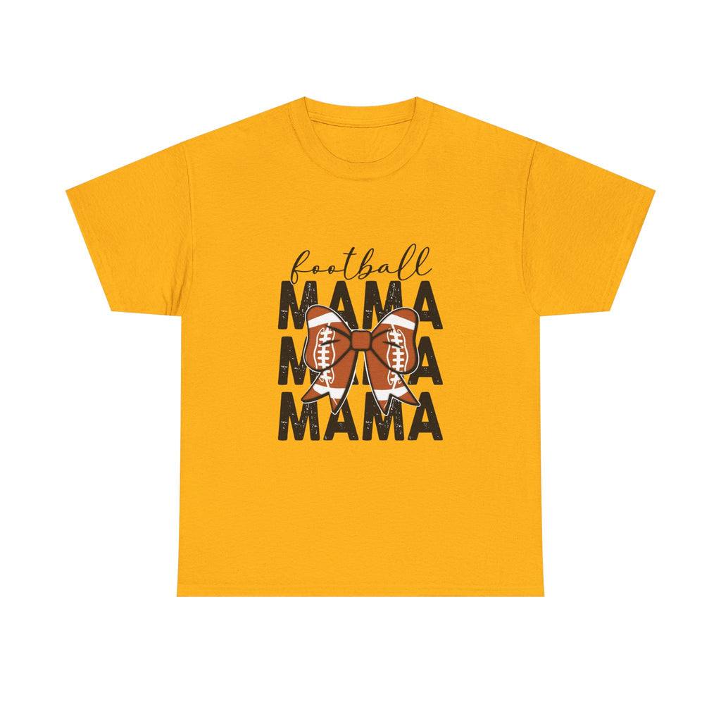 Football Mama T-Shirt — Cute Mom Football Tee with Bow