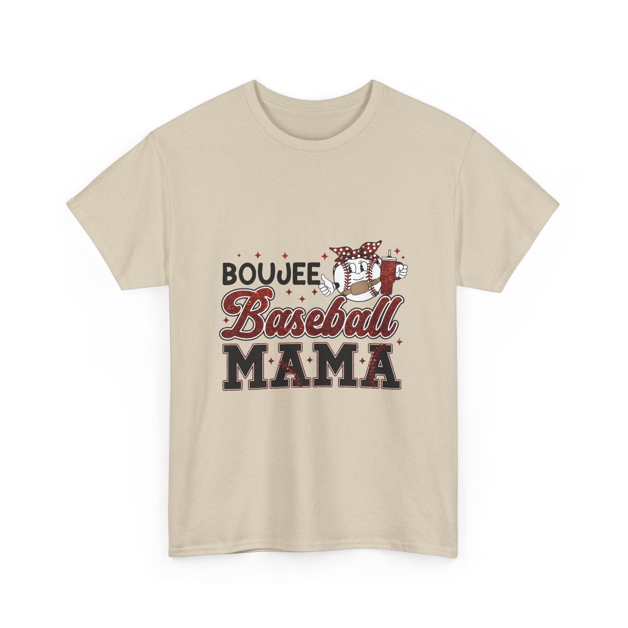 Boujee Baseball Mama T-Shirt – Cute Mom Graphic Tee for Baseball Moms