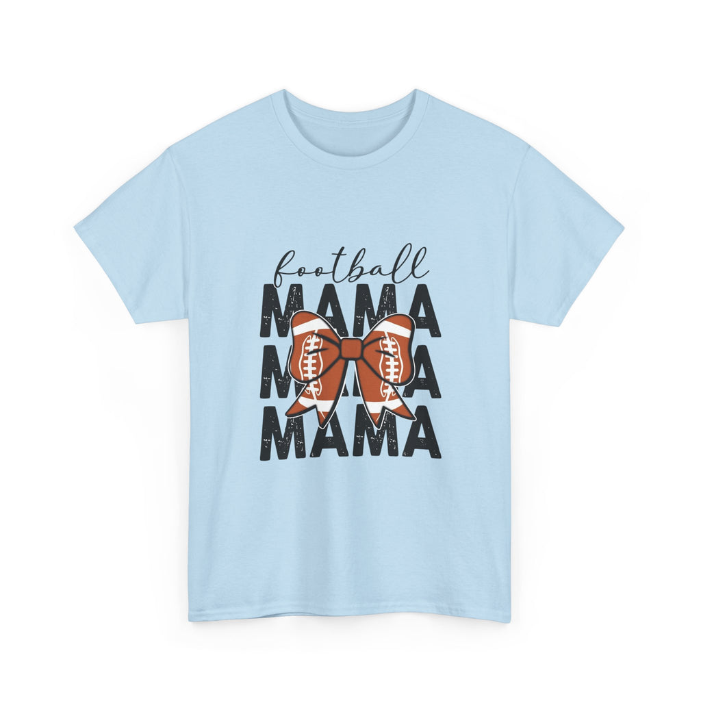 Football Mama T-Shirt — Cute Mom Football Tee with Bow