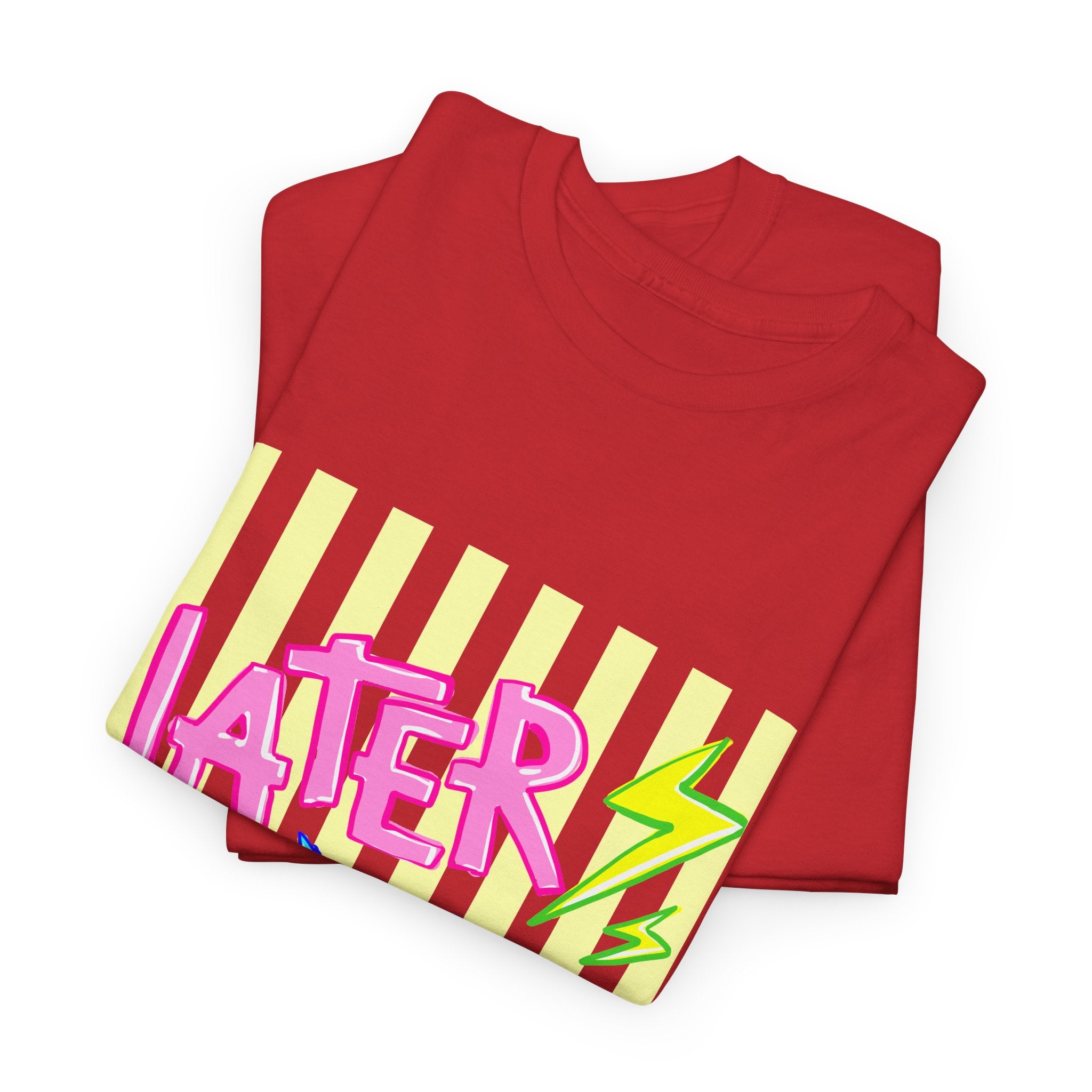 Later Gator Graphic Tee - Neon Retro Alligator Shirt