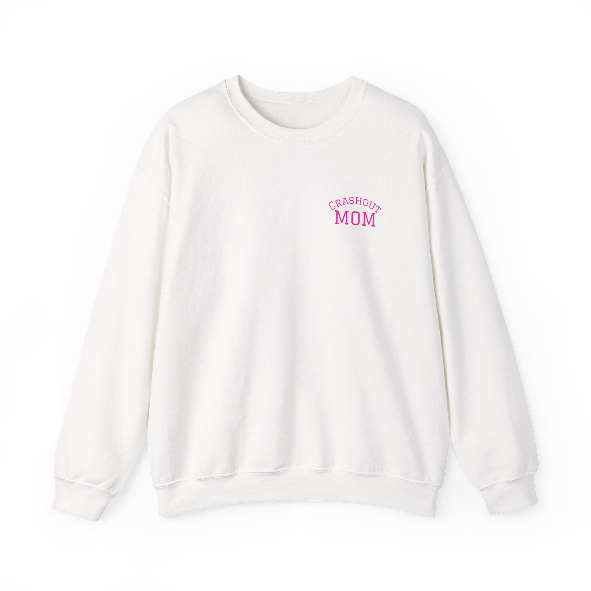 Crewneck Sweatshirt — “Just a Tinder Swiper Short Type of Mom” Funny Mom Graphic