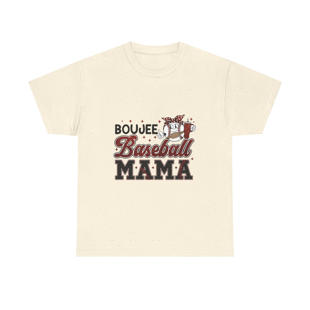 Boujee Baseball Mama T-Shirt – Cute Mom Graphic Tee for Baseball Moms