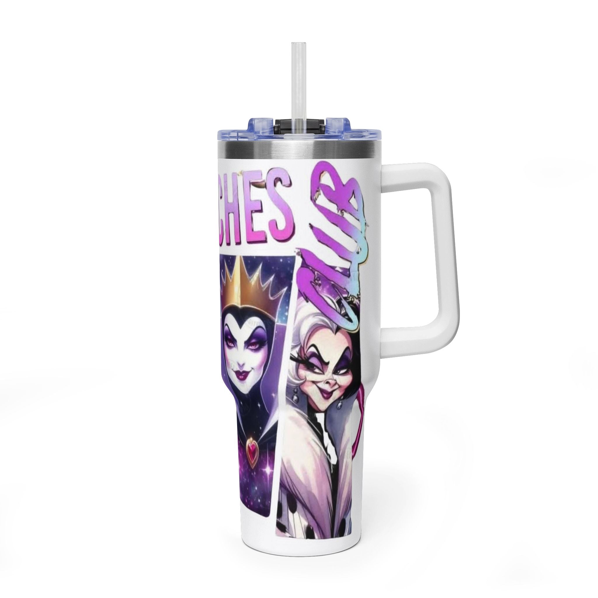 Tumbler — 'Bad Witches' 40oz Vacuum Thermal Tumbler (Evil Queen & Sea Witch)