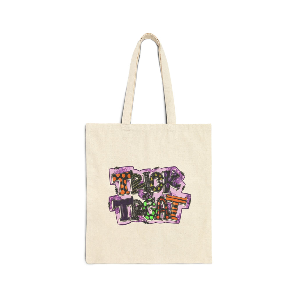 Trick or Treat Halloween Canvas Tote Bag