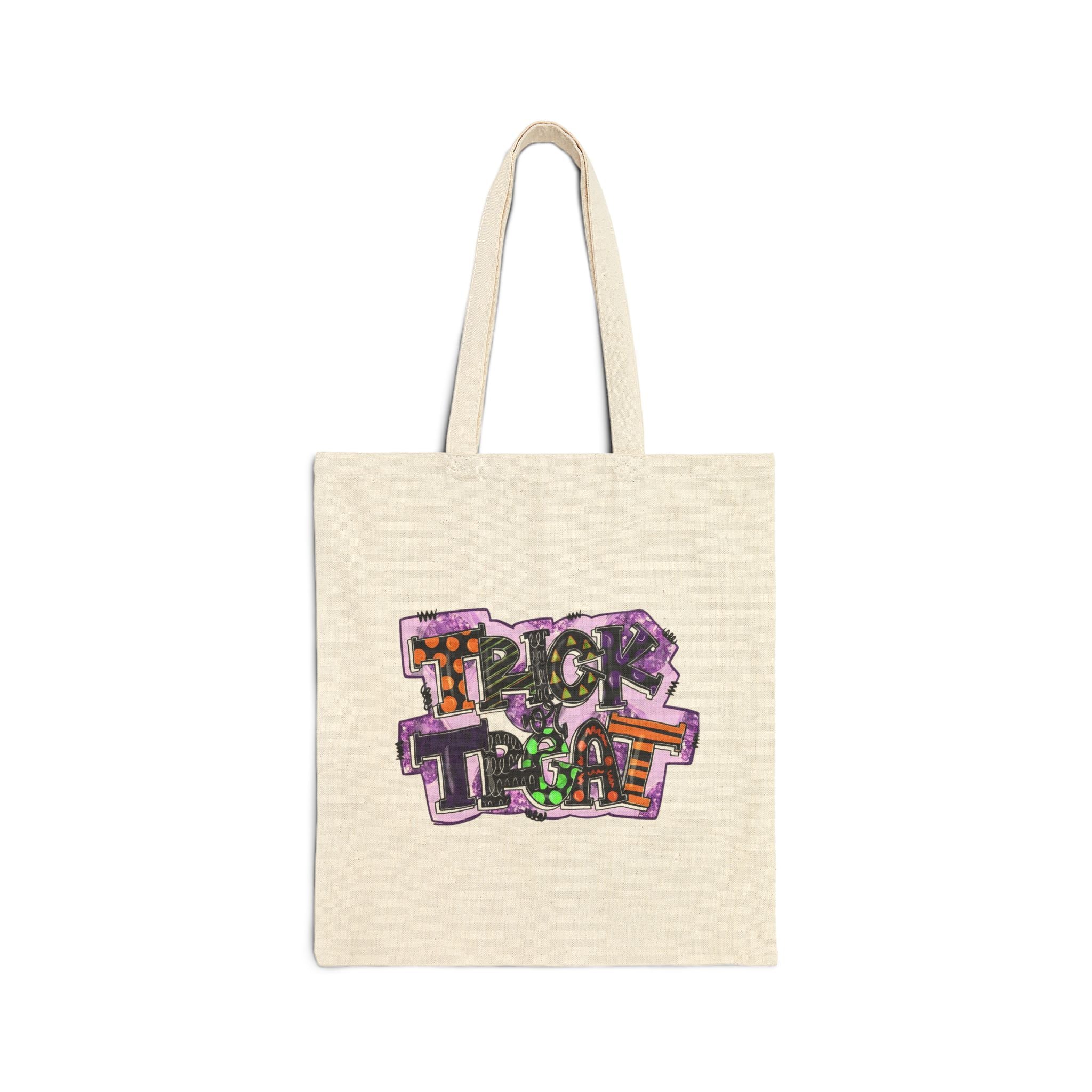 Trick or Treat Halloween Canvas Tote Bag