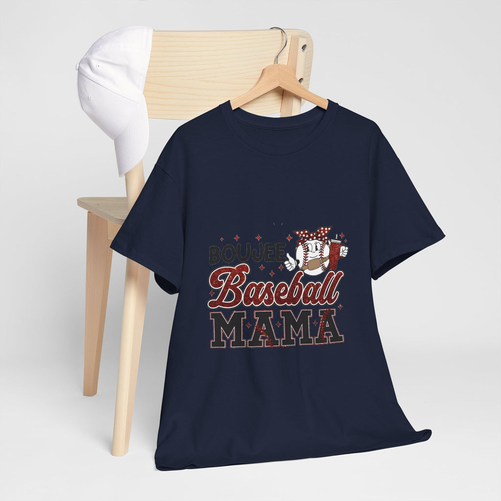 Boujee Baseball Mama T-Shirt – Cute Mom Graphic Tee for Baseball Moms