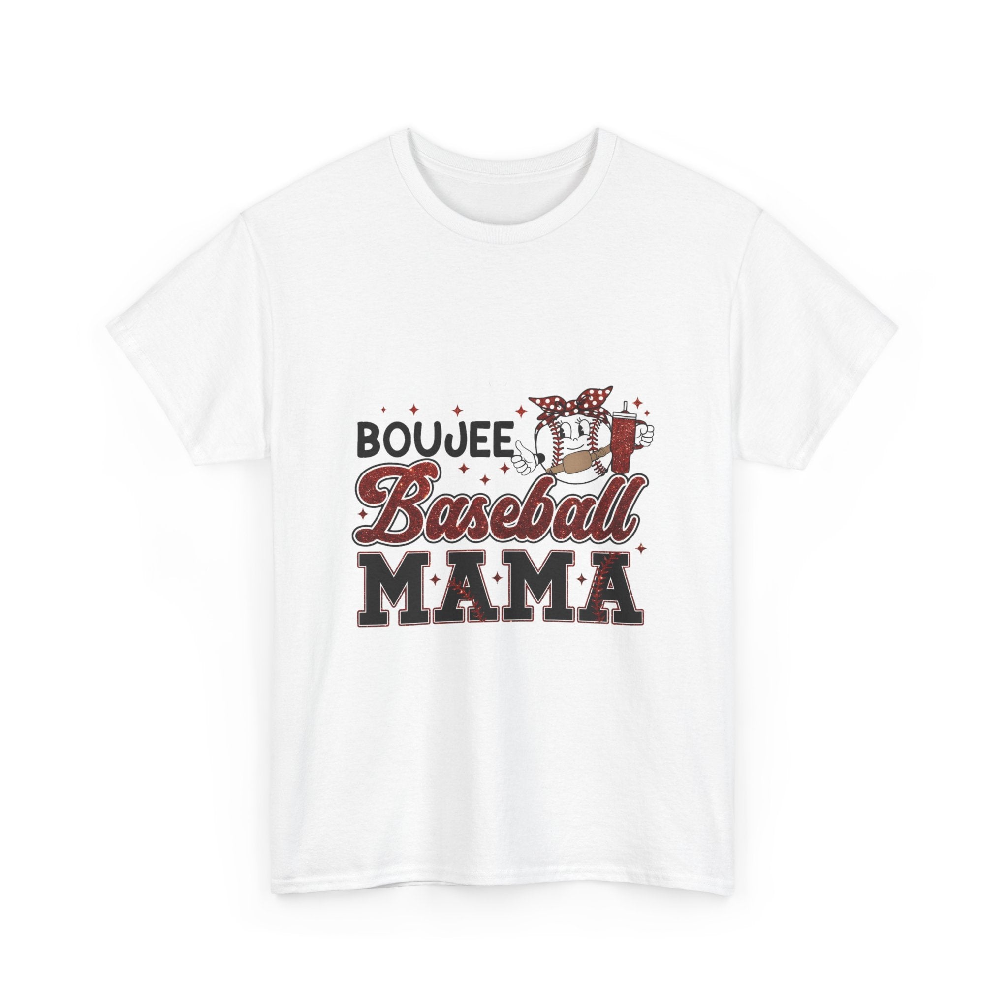 Boujee Baseball Mama T-Shirt – Cute Mom Graphic Tee for Baseball Moms