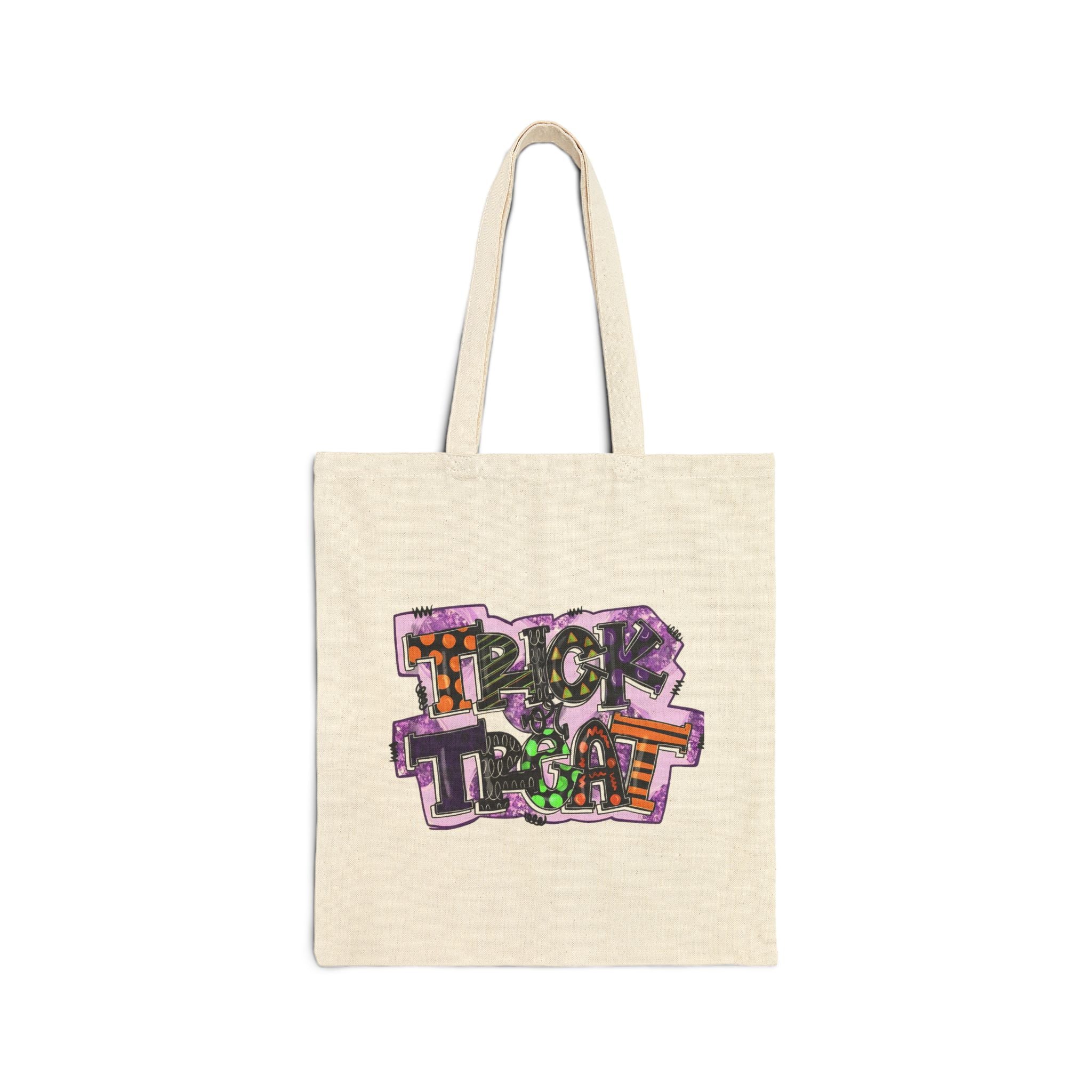 Trick or Treat Halloween Canvas Tote Bag