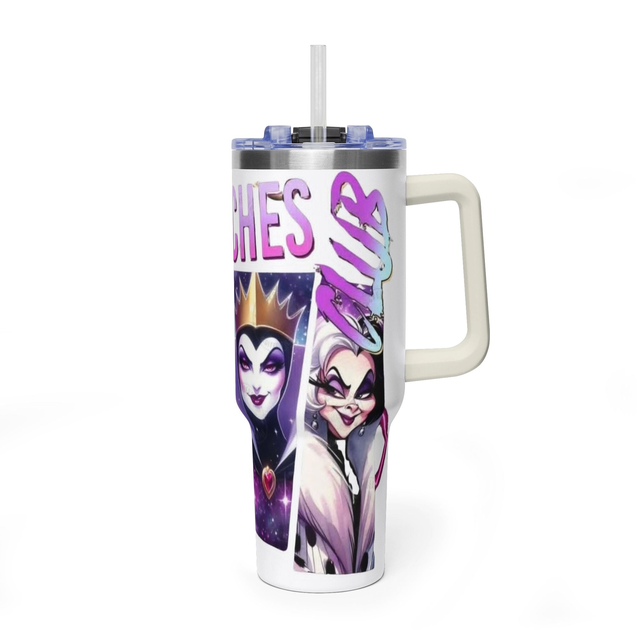 Tumbler — 'Bad Witches' 40oz Vacuum Thermal Tumbler (Evil Queen & Sea Witch)