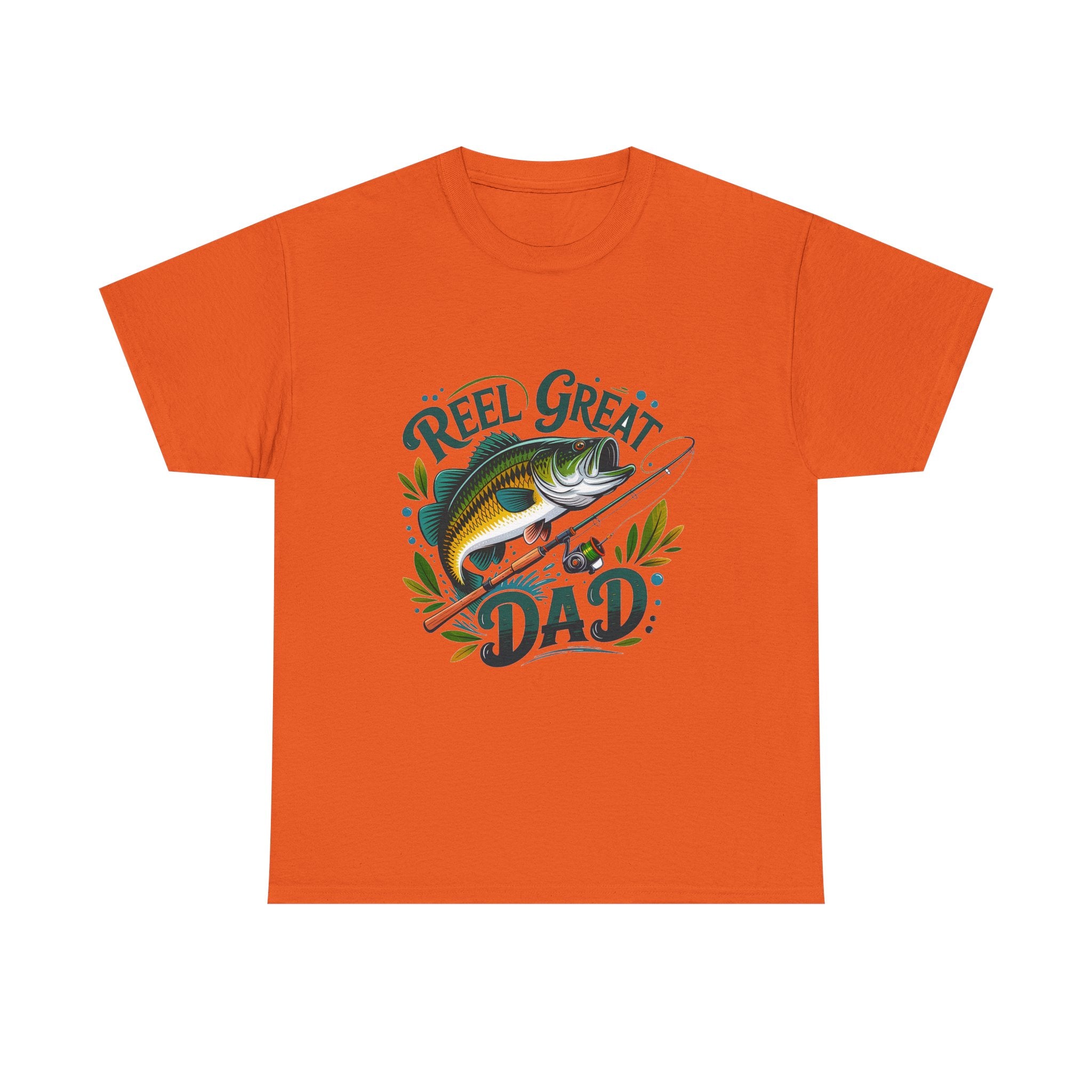 Fishing T-Shirt — "Reel, Great Dad" Graphic Tee for Anglers
