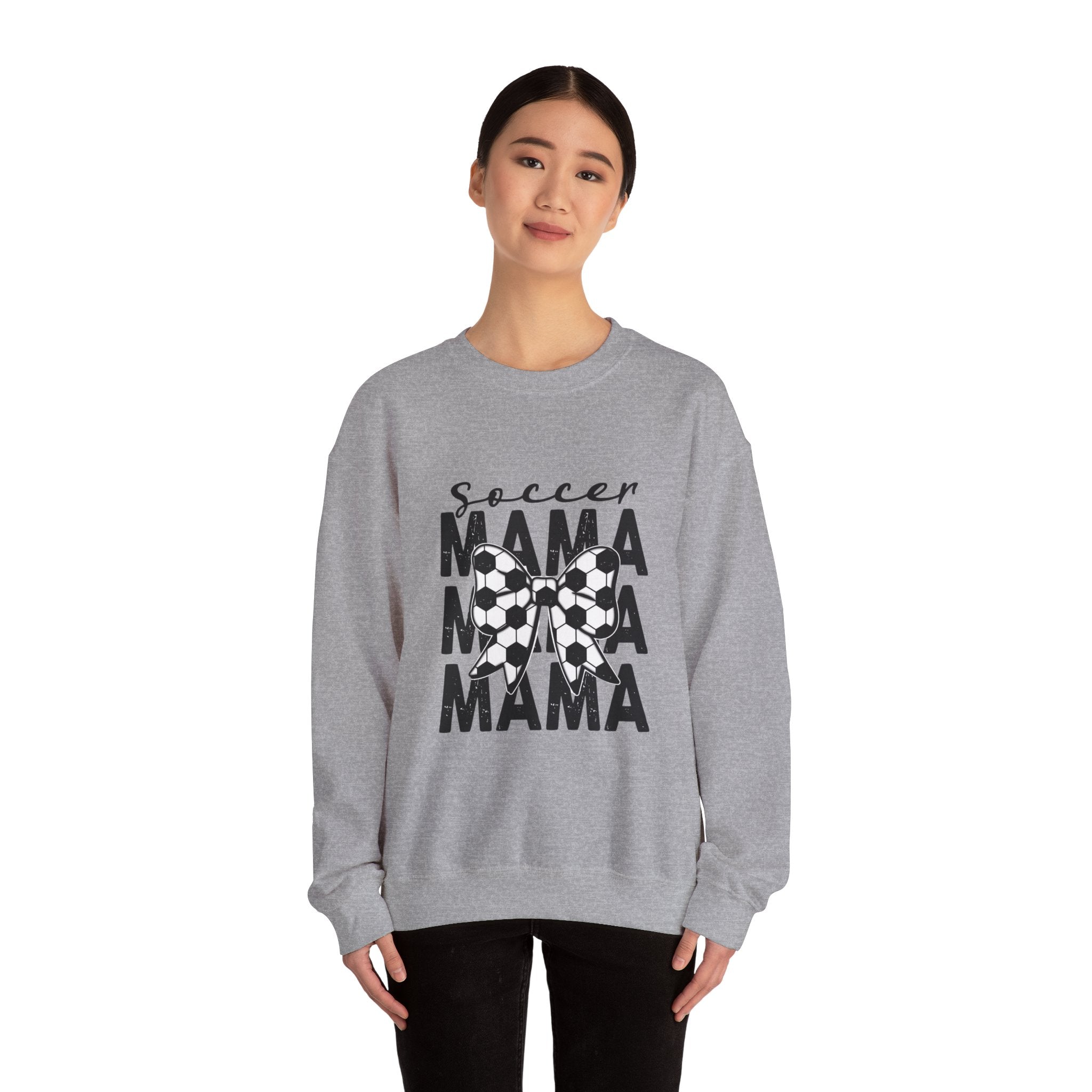 Soccer Mama Crewneck Sweatshirt – Soccer Ball Mama Graphic