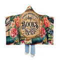 Easily Distracted by Books Hooded Blanket — Floral Reader Throw