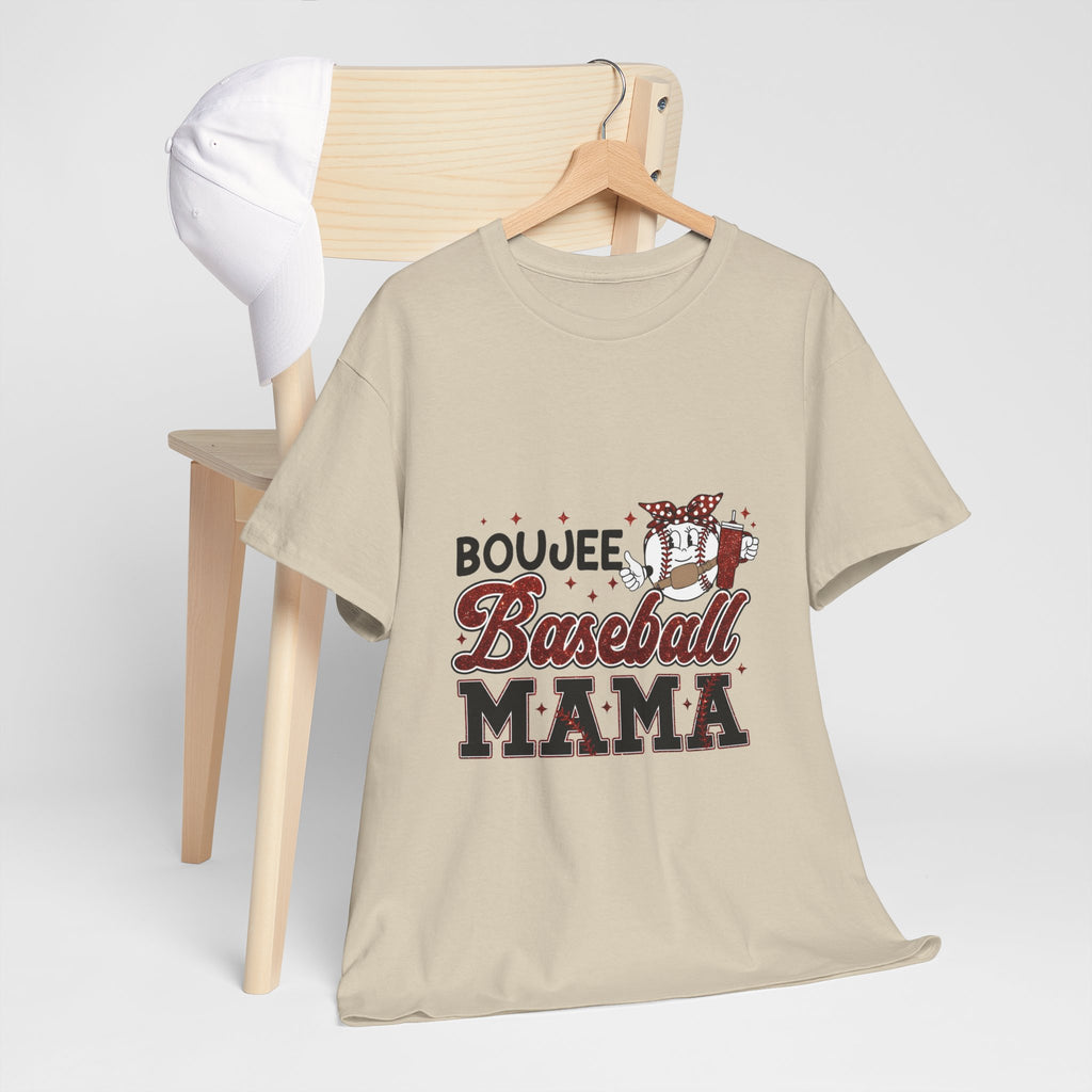Boujee Baseball Mama T-Shirt – Cute Mom Graphic Tee for Baseball Moms