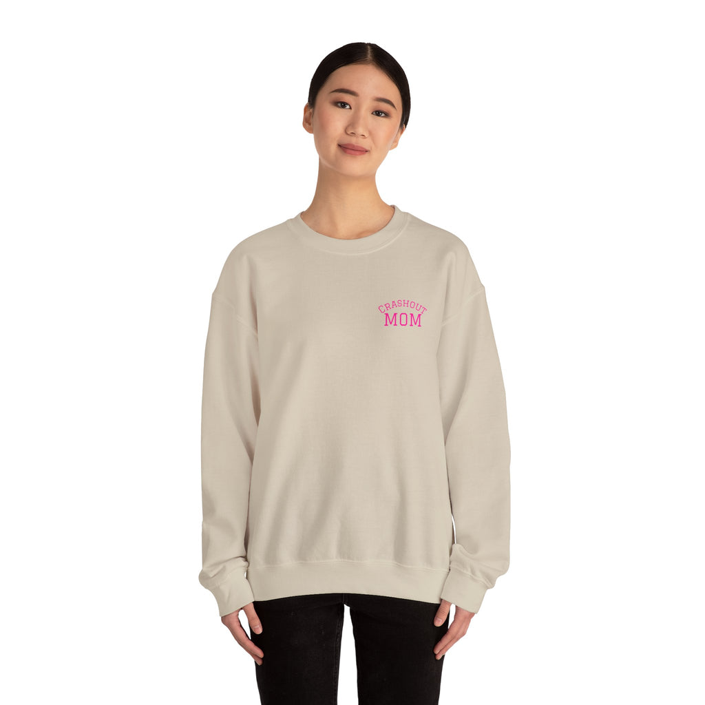Crewneck Sweatshirt — “Just a Tinder Swiper Short Type of Mom” Funny Mom Graphic