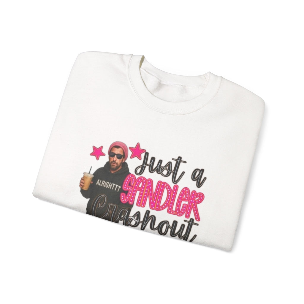 Crewneck Sweatshirt — “Just a Tinder Swipe Away Type of Mom” Funny Mom Graphic