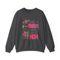 Crewneck Sweatshirt — “Just a Tinder Swipe Away Type of Mom” Funny Mom Graphic